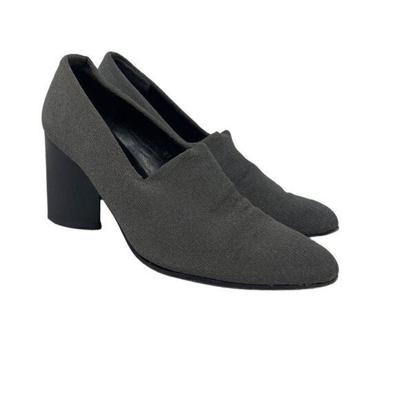 Robert Clergerie gray heels 5.5B BoxE leather lined - Picture 1 of 9